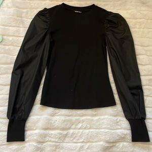 puffy long sleeve top